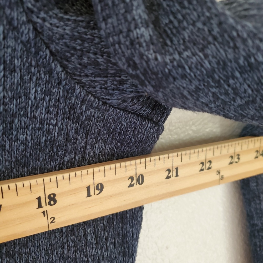 Eddie Bauer Jacket Women Large Heather Blue Radiator Field Barn Sweater Snap Zip - Picture 6 of 8